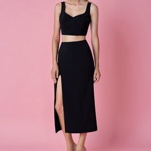 Black Crop Bra Top